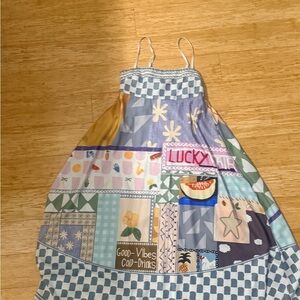 Dolce Vita Multicolor Patchwork Maxi Dress